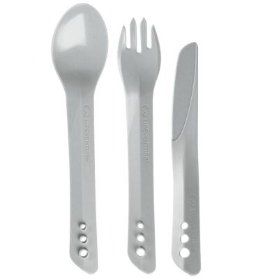 Вилка, ложка, чем Lifeventure Ellipse Cutlery, Light Grey