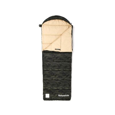 Спальний мішок з капюшоном Naturehike M320 CNK2350WS023 правий Зелений камуфляж