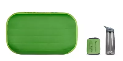 Надувна подушка Sea to Summit Aeros Premium Pillow Deluxe, 14 × 56 × 36 см – Салатова