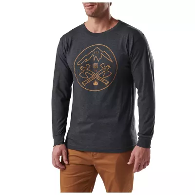 Реглан 5.11 Tactical "Axe Mountain Long Sleeve" CHARCOAL HEATHER