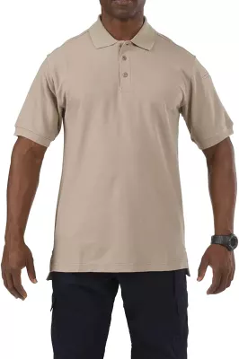 Футболка поло тактическая с коротким рукавом "5.11 Tactical UTILITY SHORT SLEEVE POLO" Silver Tan