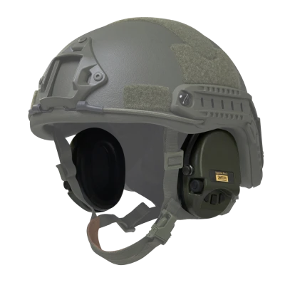 Активные наушники Sordin Supreme Pro-X Neckband с дополнительными гелевыми амбушюрами. Олива