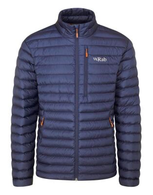 Чоловічий легкий пуховик Rab Microlight Jacket, Deep Ink (Marmalade)