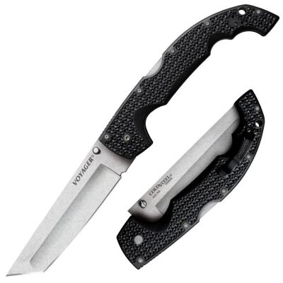 Ніж складаний Cold Steel Voyager XL Tanto Plain, Black