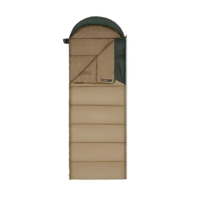 Спальник з капюшоном Naturehike Sunny Day PL02 U450 (від -17.1°C до 3.9°C). Правий. Коричнево-зелений