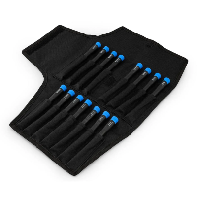Набор отверток iFixit Marlin Screwdriver Set - 15 Precision Screwdrivers. Черный/Голубой