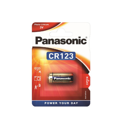 Батарейка CR123 Panasonic Lithium Power 3V, литиевая, 1 шт