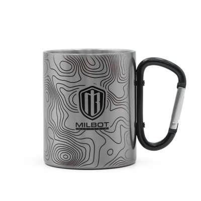 Туристична чашка для походів Milbot Map Pattern, Macc-03, 300 мл
