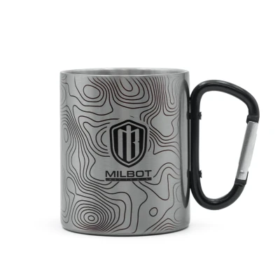Туристична чашка для походів Milbot Map Pattern, Macc-03, 300 мл