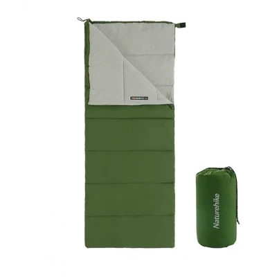 Спальний мішок Naturehike F150 (від 13°C до -4°C). Лівий. Зелений