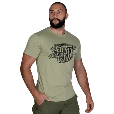 Футболка Bavovna Falcon Camotec. Cotton. Світла олива
