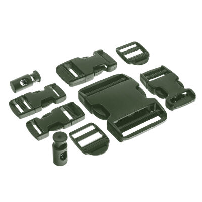 Набір пряжок Fastex (9 шт.) "BUCKLE SET" Olive