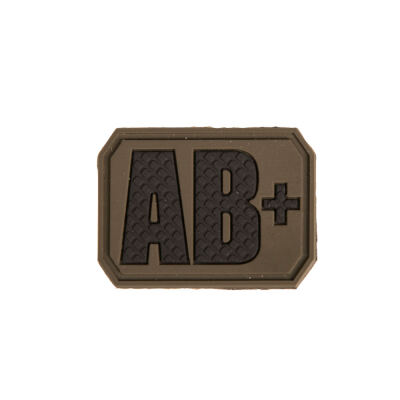 Нашивка на липучке Sturm Mil-Tec "Blood Type Patch AB Positive PVC 3D" Olive