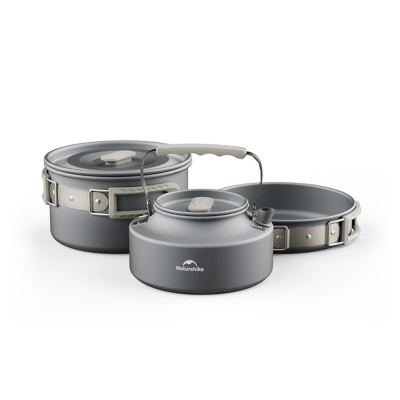 Zestaw naczyń (garnek, patelnia, czajnik) Naturehike CNK2450CF010, aluminium