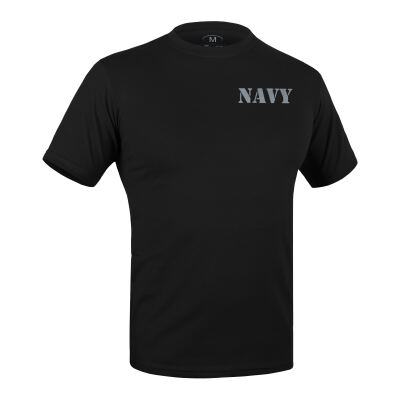 Футболка з малюнком "NAVY Logo" Combat Black