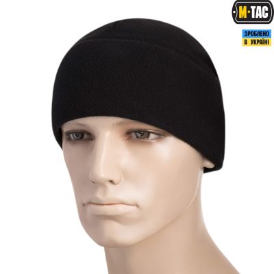 Шапка M-Tac Watch Cap Elite фліс Slimtex Чорна