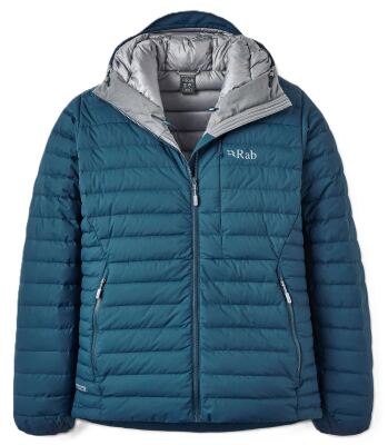 Чоловічий пуховик Rab Microlight Windstopper Hoody, Tempest Blue