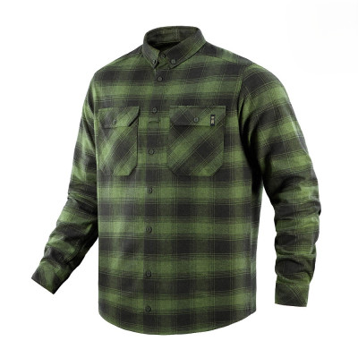 Рубашка M-Tac Lumberjack Cotton Shirt. Олива/Черный