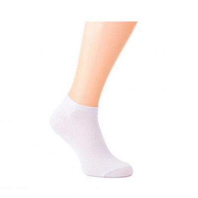 Летние повседневные носки Leo Short Leostep Cotton. Низкие. Белые. Размер 41-43