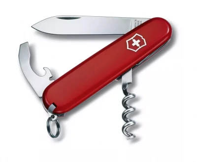 Нож раскладной (мультитул) Victorinox® Waiter, 9 функций, красный. Швейцария