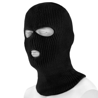 Балаклава трьохдирочна (акрил) Black
