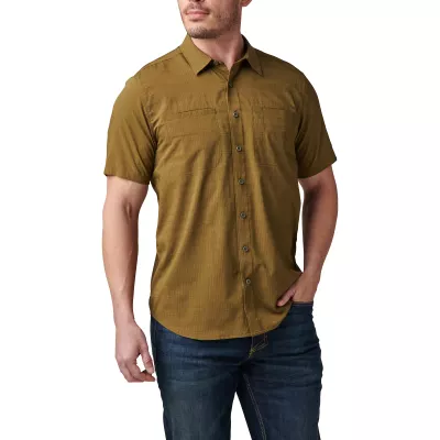 Рубашка тактическая "5.11 Tactical Ellis Short Sleeve Shirt" Field green