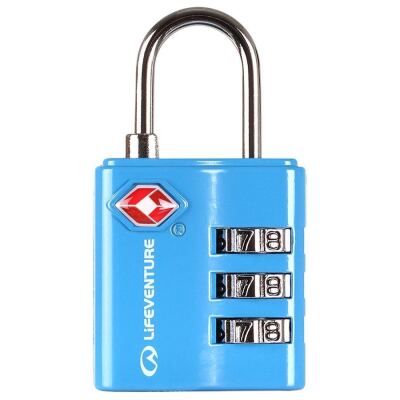 Замок Lifeventure TSA Combi Lock aqua, Синій