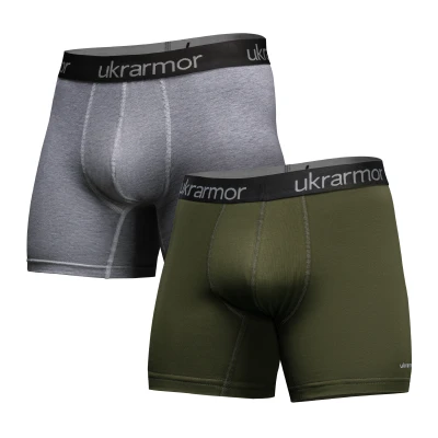 Труси чоловічі “Soldier's Boxer” (2 шт.). Матеріал Charged Cotton. Олива-Сірий