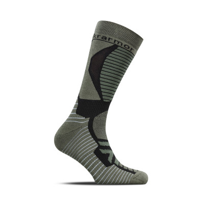 Треккинговые носки Ukrarmor All-Terrain Socks с анатомическим рисунком. Олива. Размер 41-43