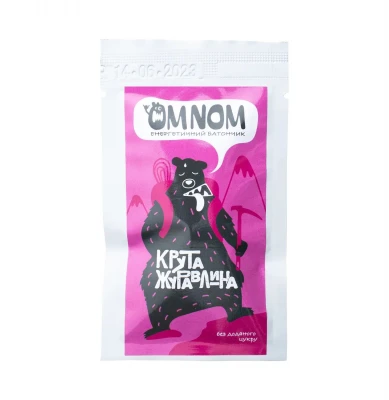 Батончик энергетический ЇDLO OMNOM крутая клюква, 50 г Батончик энергетический ЇDLO OMNOM крутая клюква, 50 г