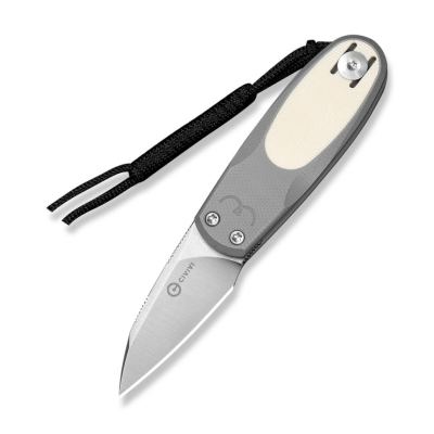 Ніж складаний Civivi Purr Сірий/Ivory Nitro-V G10, сірий