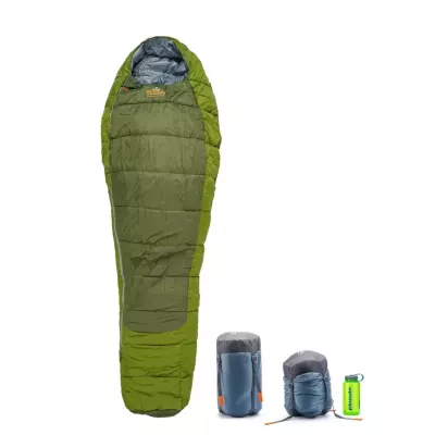 Спальный мешок Pinguin Comfort PFM, 195 см, права блискавка – Хаки
