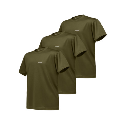 Комплект футболок (3 шт.) AIR Coolmax. Легкі та добре відводять вологу. Олива