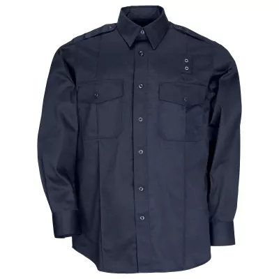 Сорочка тактична формена "5.11 Taclite PDU® Class-A Long Sleeve Shirt" Midnight Navy