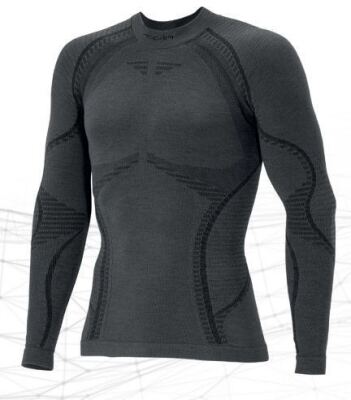 Чоловіча термофутболка з довгим рукавом Accapi Ergowool, Iron/Black