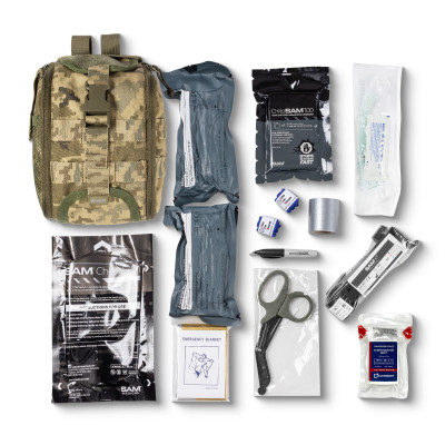 Медицинский комплект A-TRK (Advanced Tactical Response Kit) для неотложной помощи. Пиксель