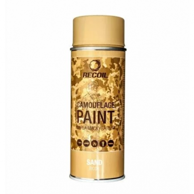 Краска маскировочная аэрозольная RecOil Camouflage paint. Sand, 400 мл