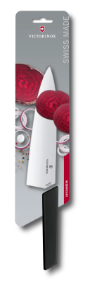 Ніж Victorinox Кухонний шефський Swiss Modern Carving, 20 см, чорний, блістер