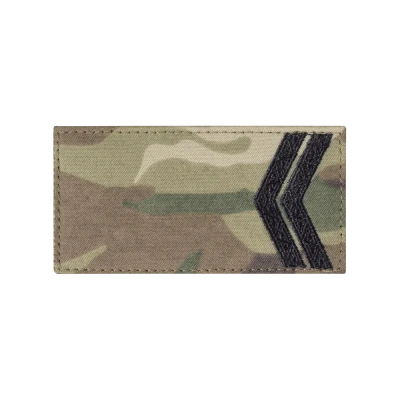 Погон ЗСУ молодший сержант (чорна нитка, на липучці). Мультикам