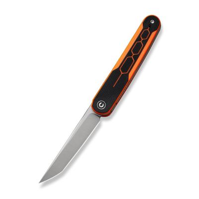 Ніж складаний Civivi KwaiQ чорно-помаранчевий G10 Nitro-V, чорний