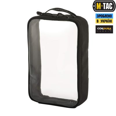 M-Tac органайзер утилитарный прозрачный Elite Large (30х19 см) Черный