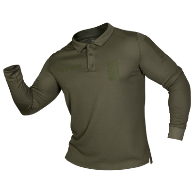 Поло CM Army ID Long CoolPass Pique Олива