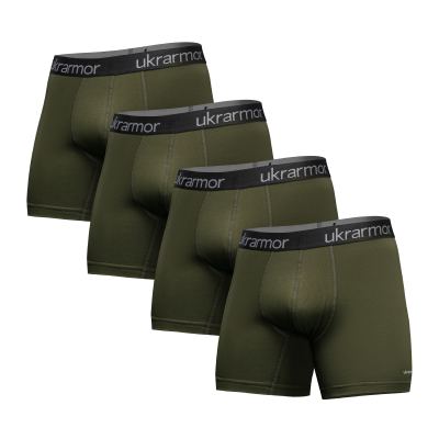 Комплект чоловічих трусів Soldier's Boxer (4 шт). Матеріал Charged Cotton. Олива