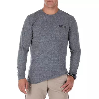 Реглан 5.11 Tactical "Triblend Legacy Long Sleeve Tee" Heather Grey
