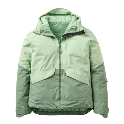 Гірськолижна жіноча тепла мембранна куртка Rab Novaline Jacket Wmns, Fig Green/Dark Fig Green