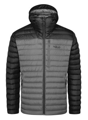 Чоловічий легкий пуховик Rab Microlight Alpine Jacket, Black/Graphene