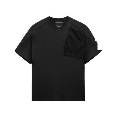 Футболка M-Tac Phantom Project Zipper combo Cotton Nylon Чорна, black, чорний