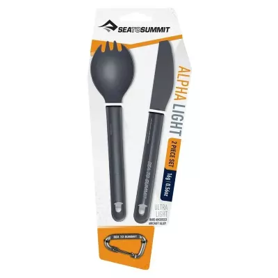 Набір столових приборів Sea to Summit Alpha Light Cutlery Set – Темно-сірий