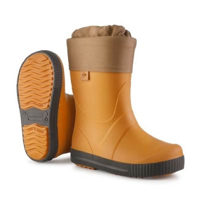 Резинові чобітки дитячі утепленні DUNLOP Puddle Jumper, до -15°C, куркума