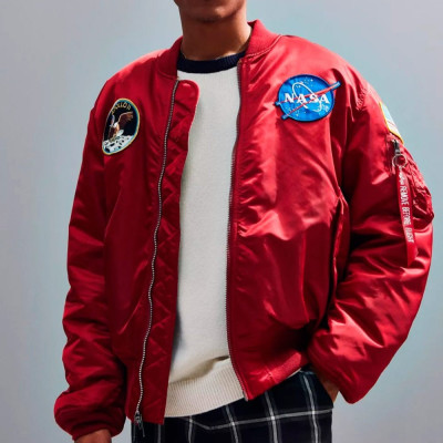 Куртка Alpha Industries Apollo MA-1 Bomber Jacket. Червоний